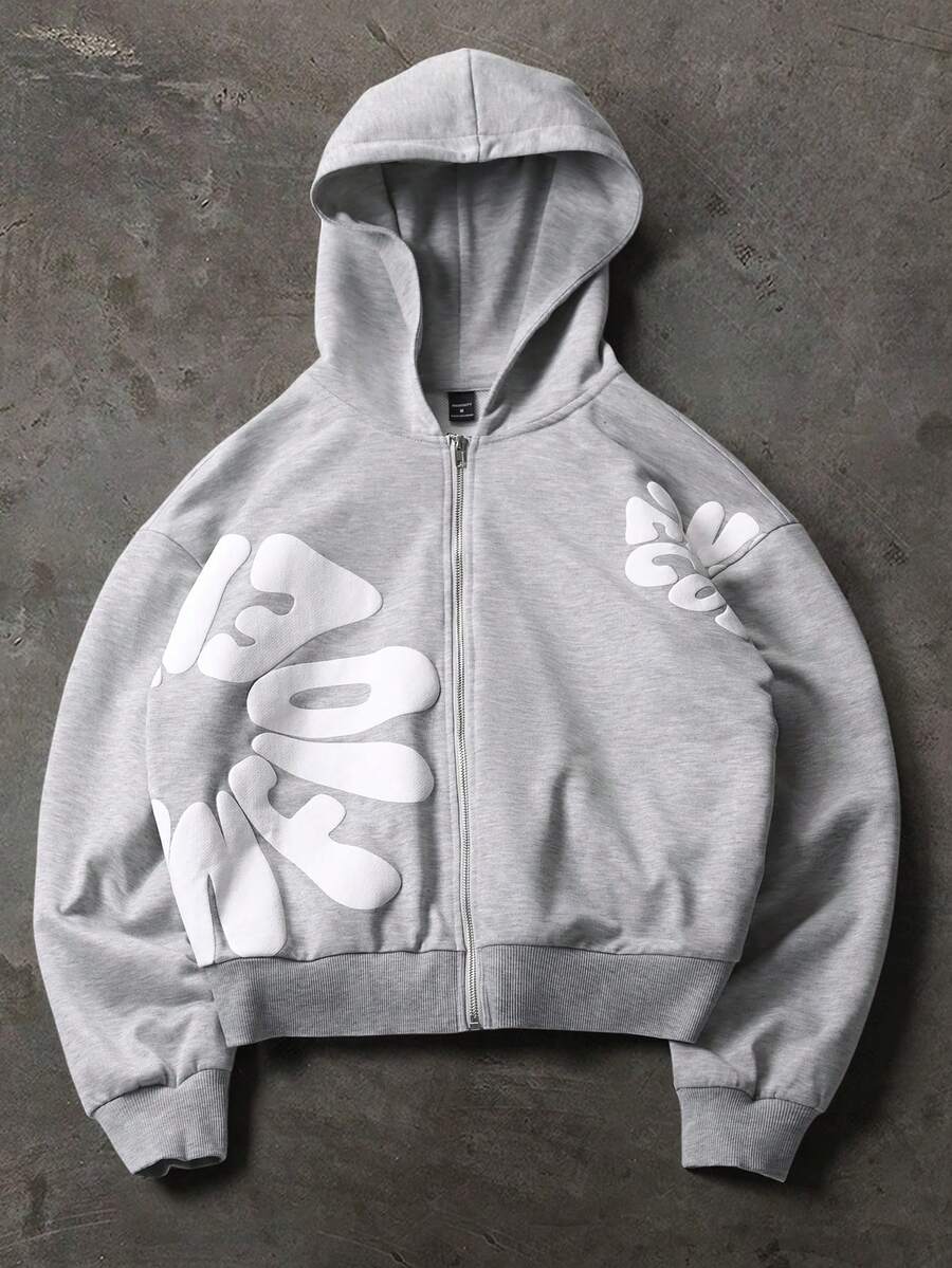 Men's Letter Print Hoodie