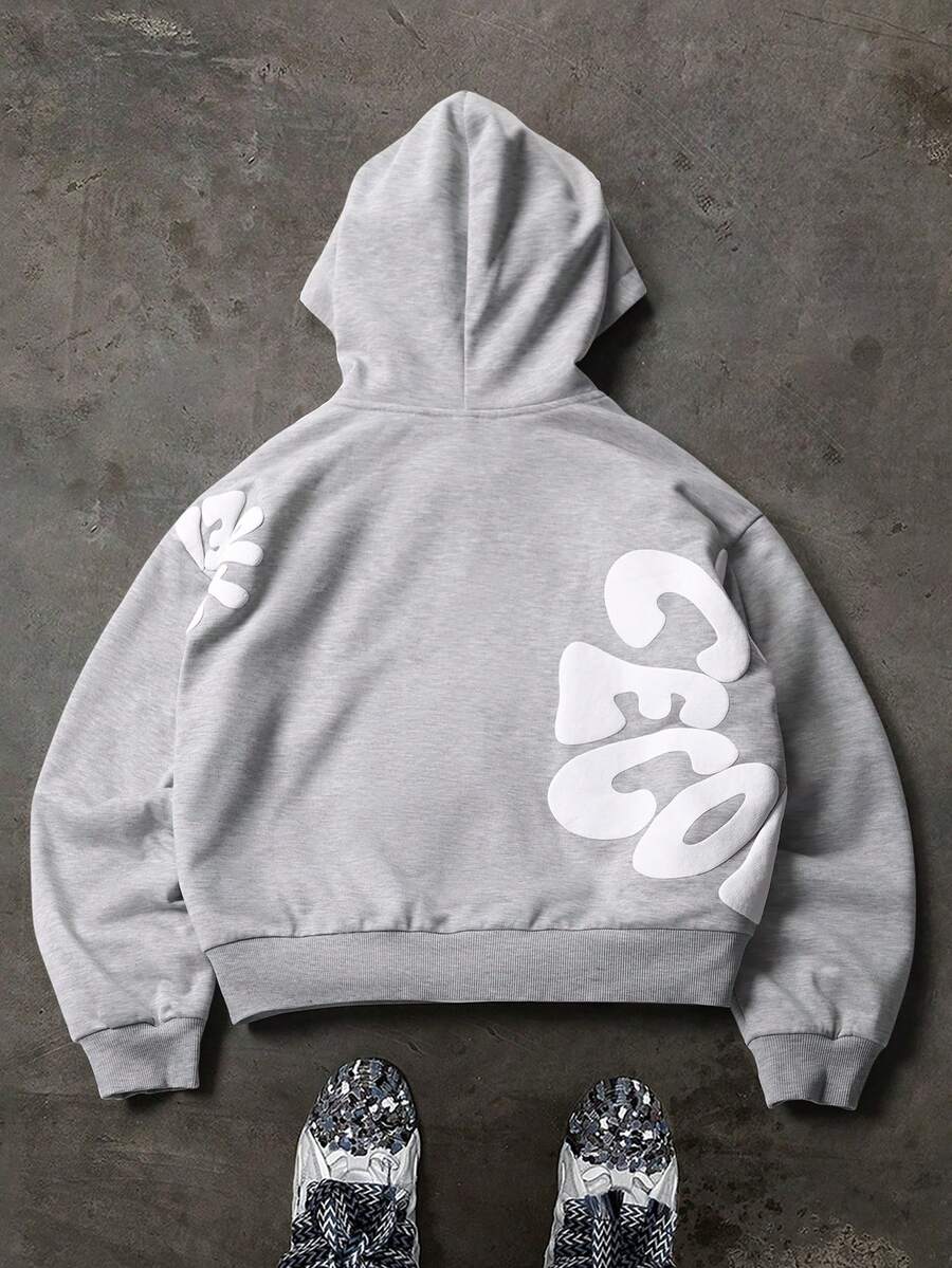 Men's Letter Print Hoodie