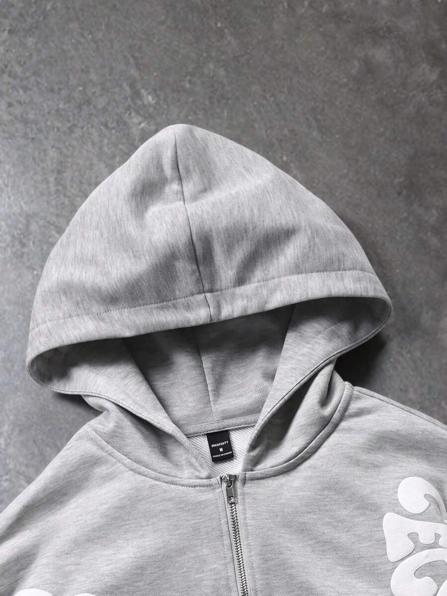Men's Letter Print Hoodie