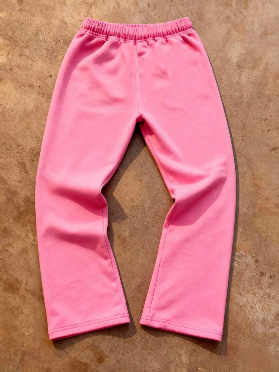 Women's Letter Cross Print Wide-Leg Pants