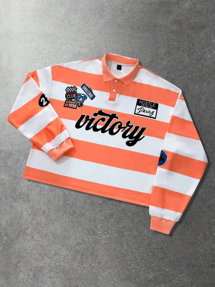 Men's Casual Polo Neck Sweatshirt