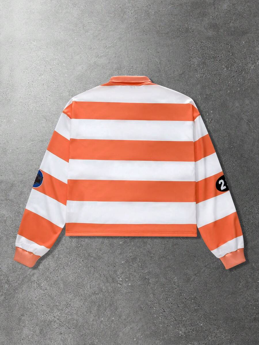 Men's Casual Polo Neck Sweatshirt