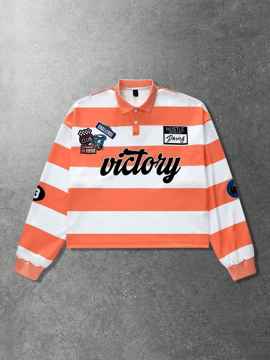 Men's Casual Polo Neck Sweatshirt