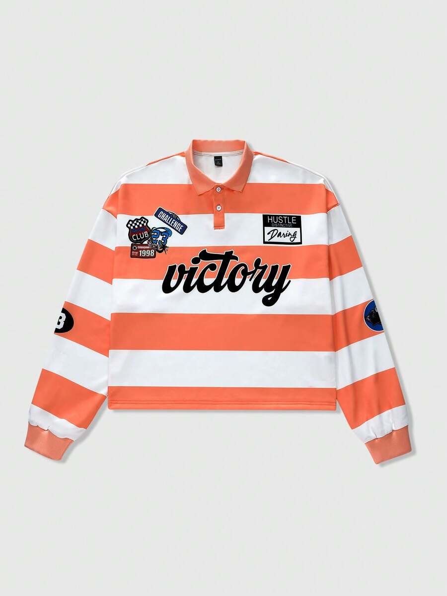 Men's Casual Polo Neck Sweatshirt