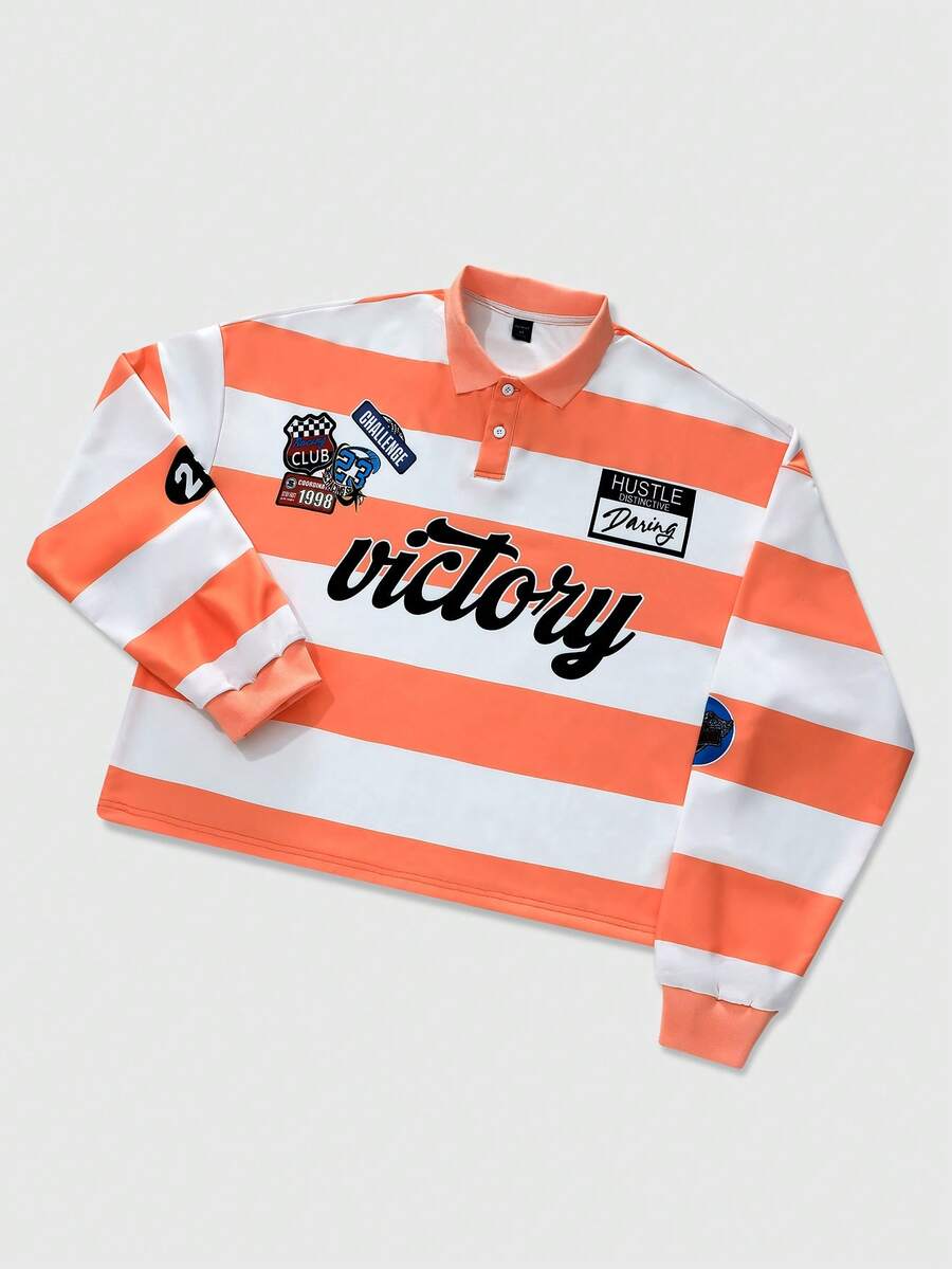 Men's Casual Polo Neck Sweatshirt