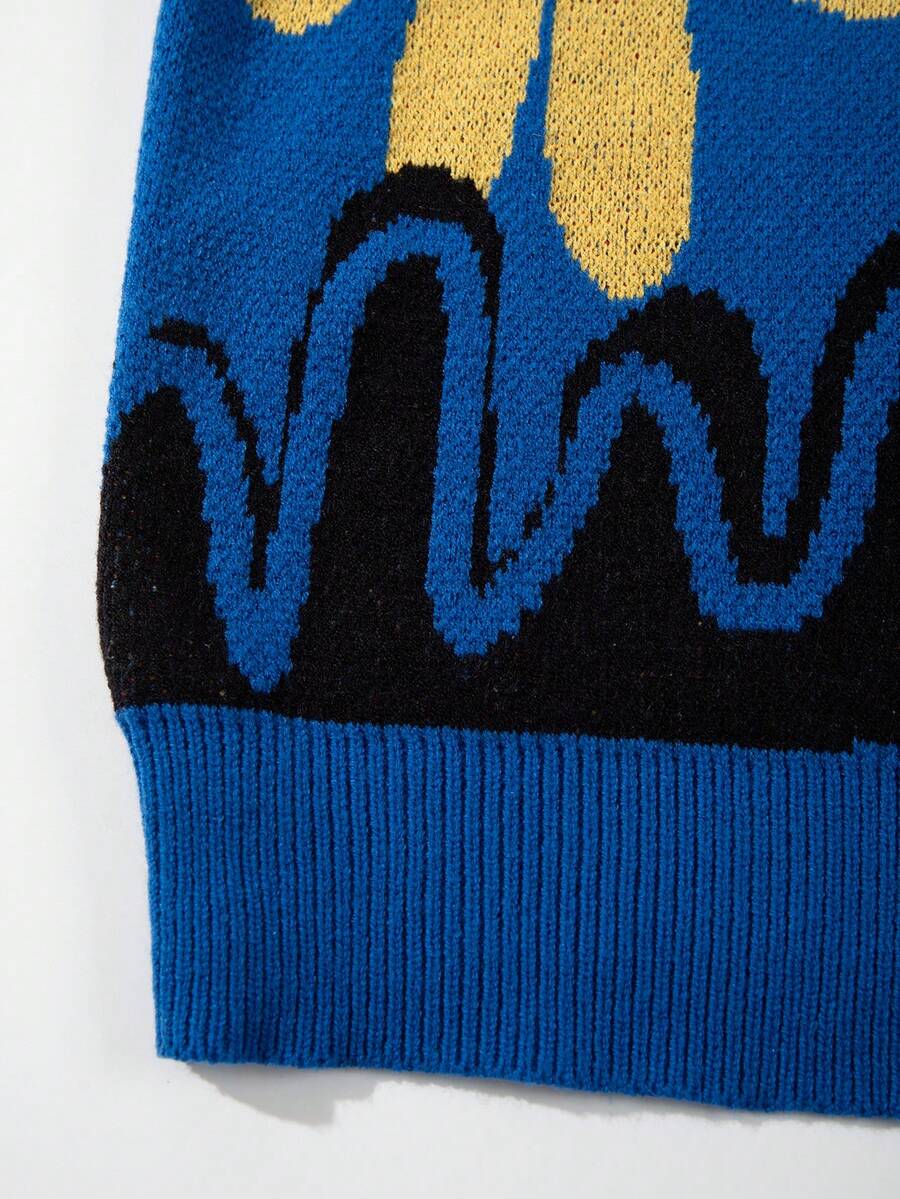 Men's Casual Loose Solid Color Cardigan Sweater