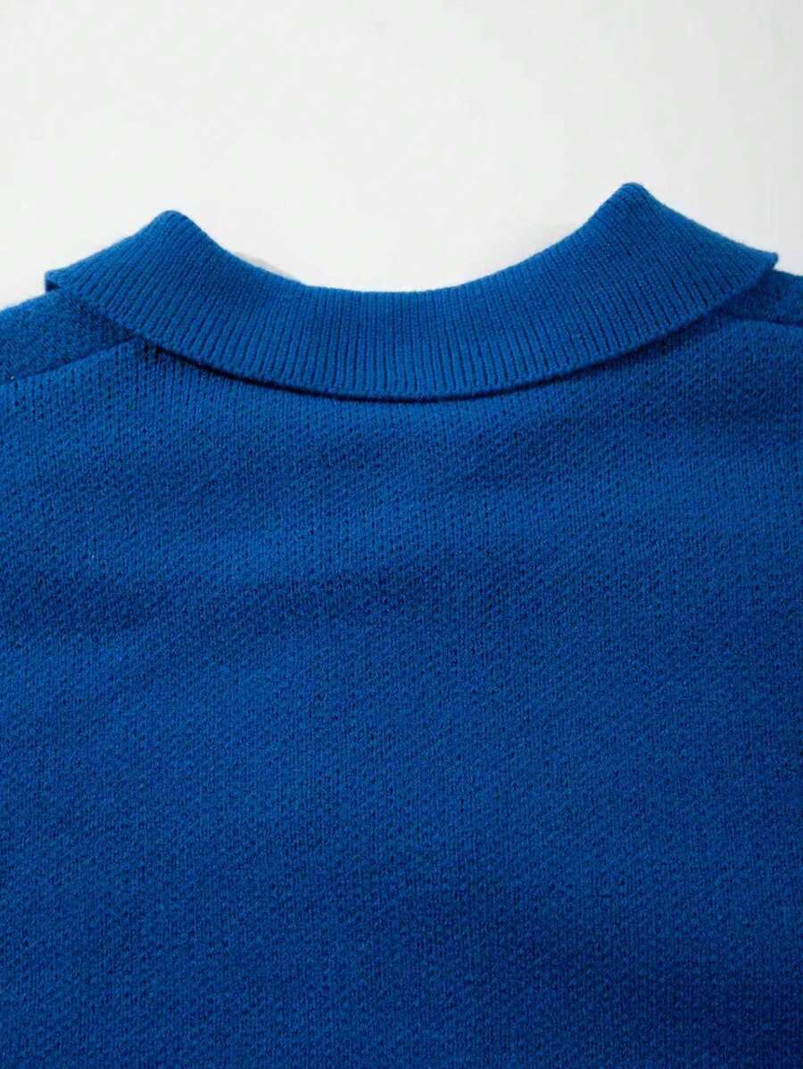 Men's Casual Loose Solid Color Cardigan Sweater