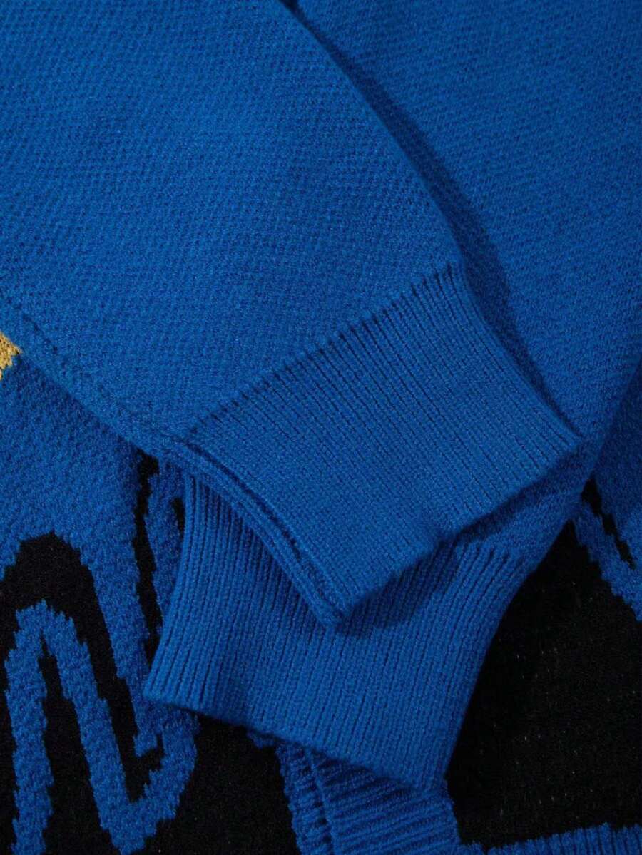 Men's Casual Loose Solid Color Cardigan Sweater