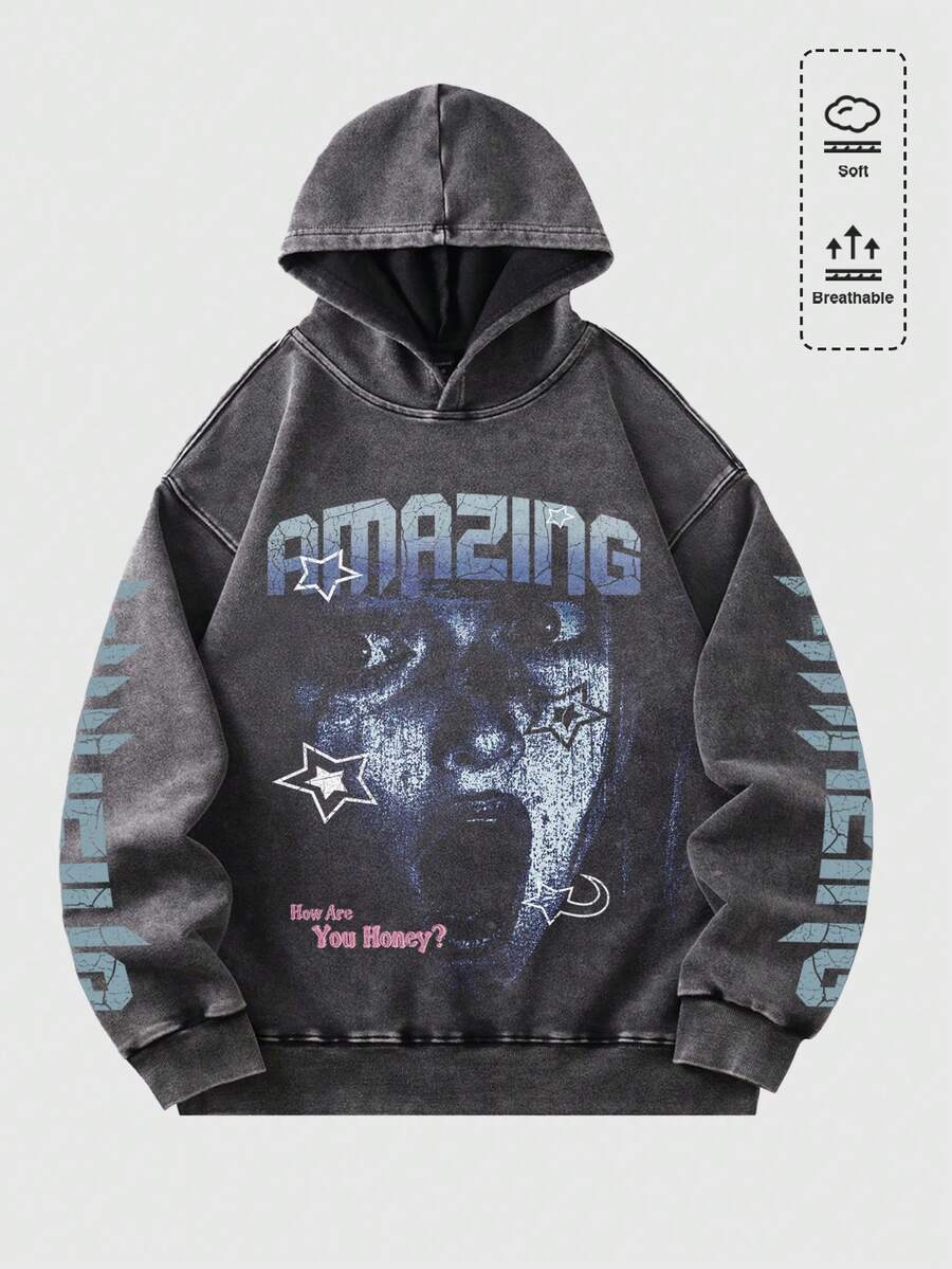 Men's Vintage Washed Hoodie