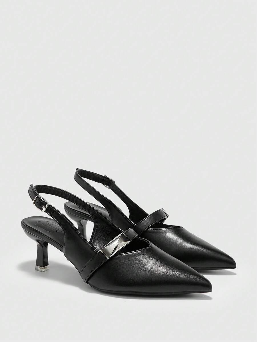 Women's Burgundy Bow High Heel Pumps