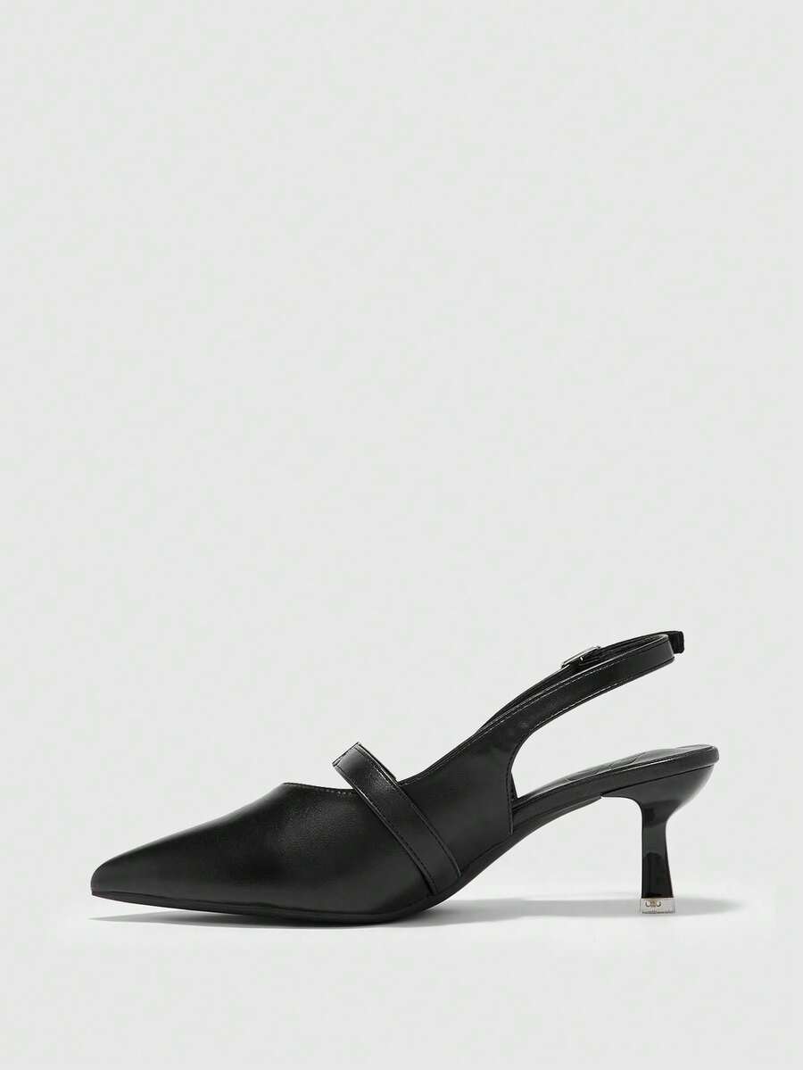 Women's Burgundy Bow High Heel Pumps
