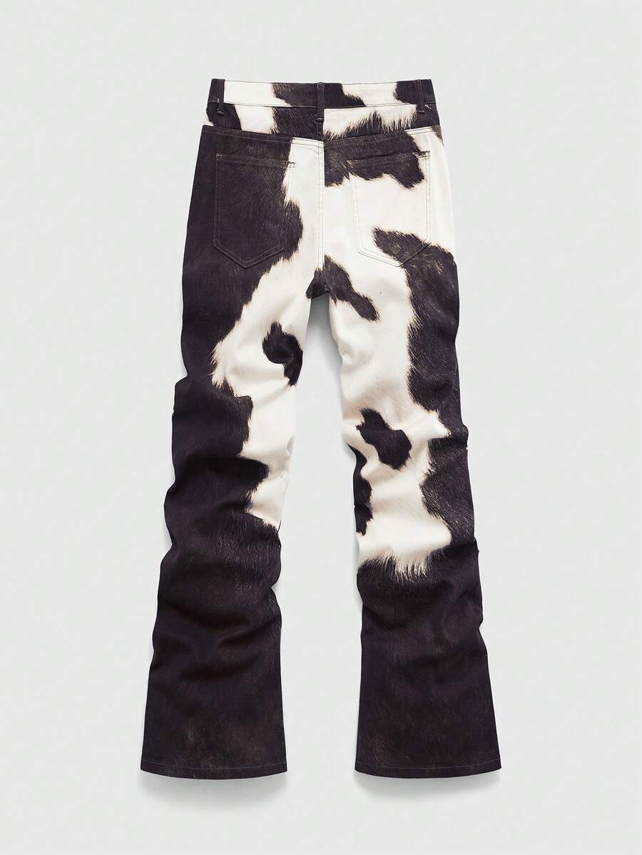 Contrast Color Pocket Denim Jeans