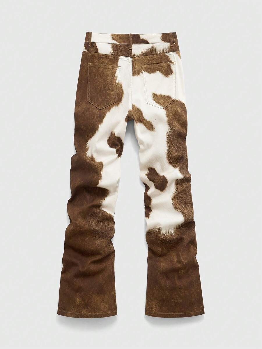 Contrast Color Pocket Denim Jeans