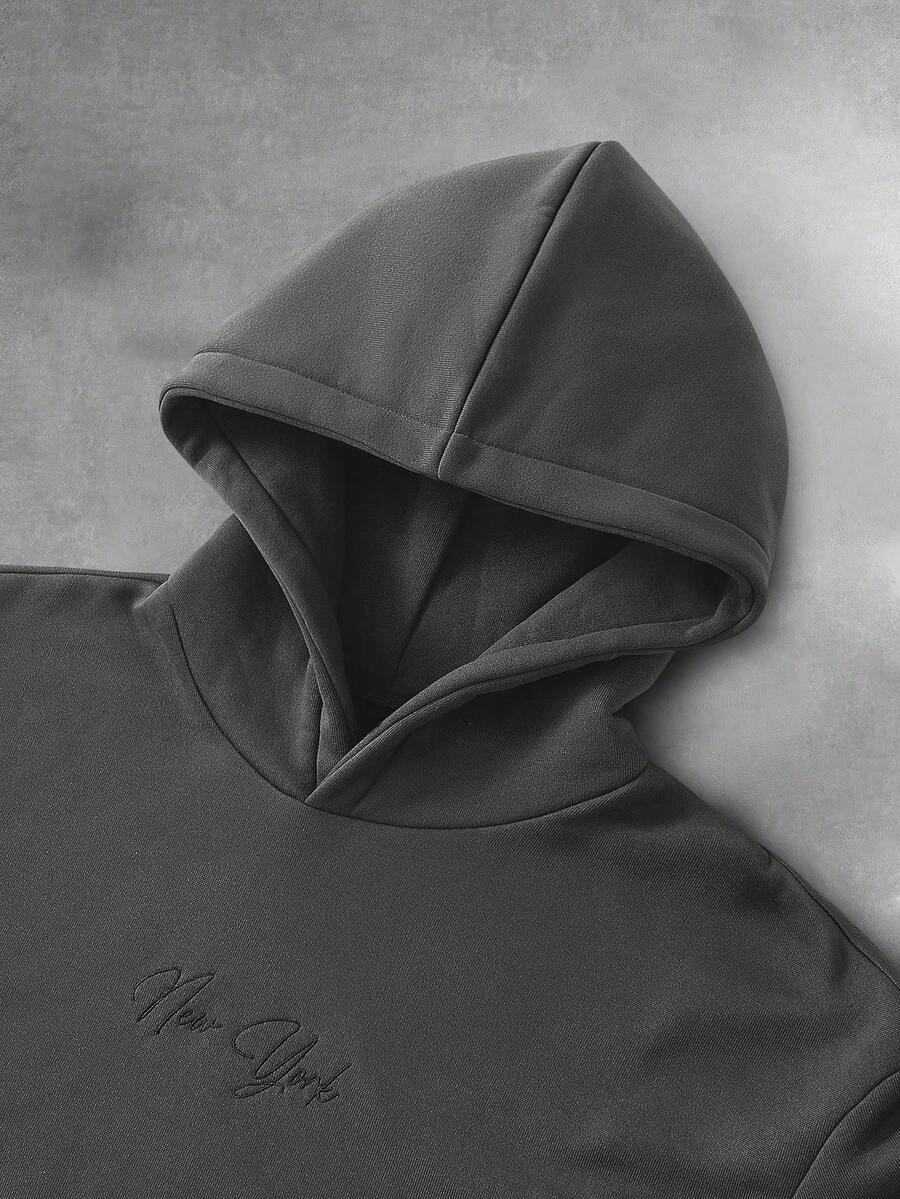Men's Letter Print Casual Hoodie