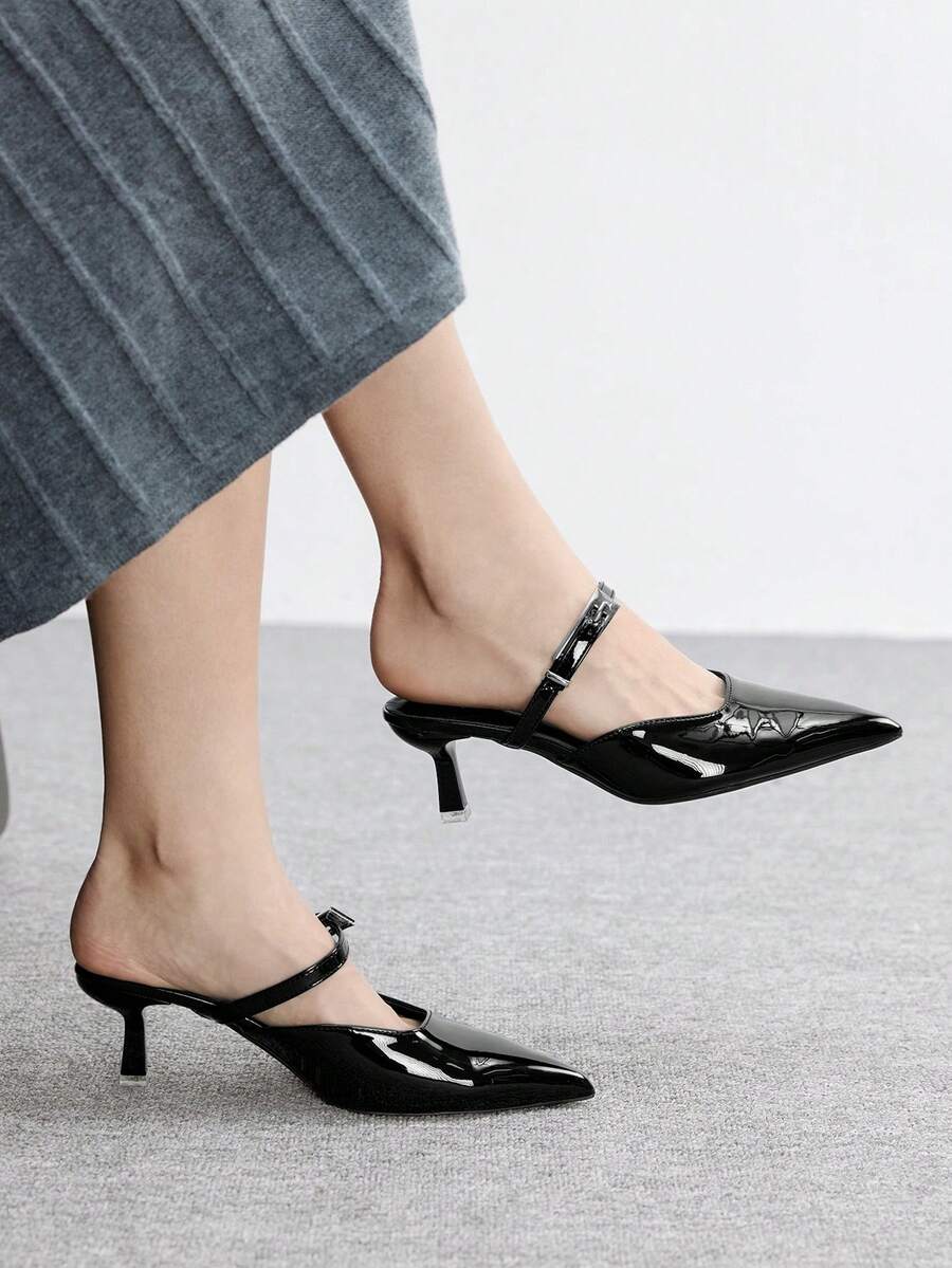 Women's Burgundy Bow High Heel Pumps