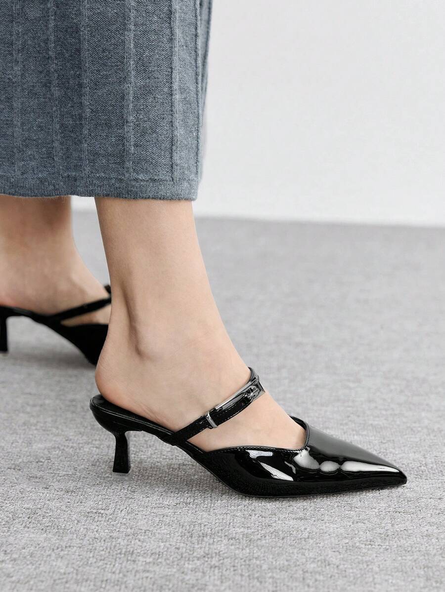 Women's Burgundy Bow High Heel Pumps