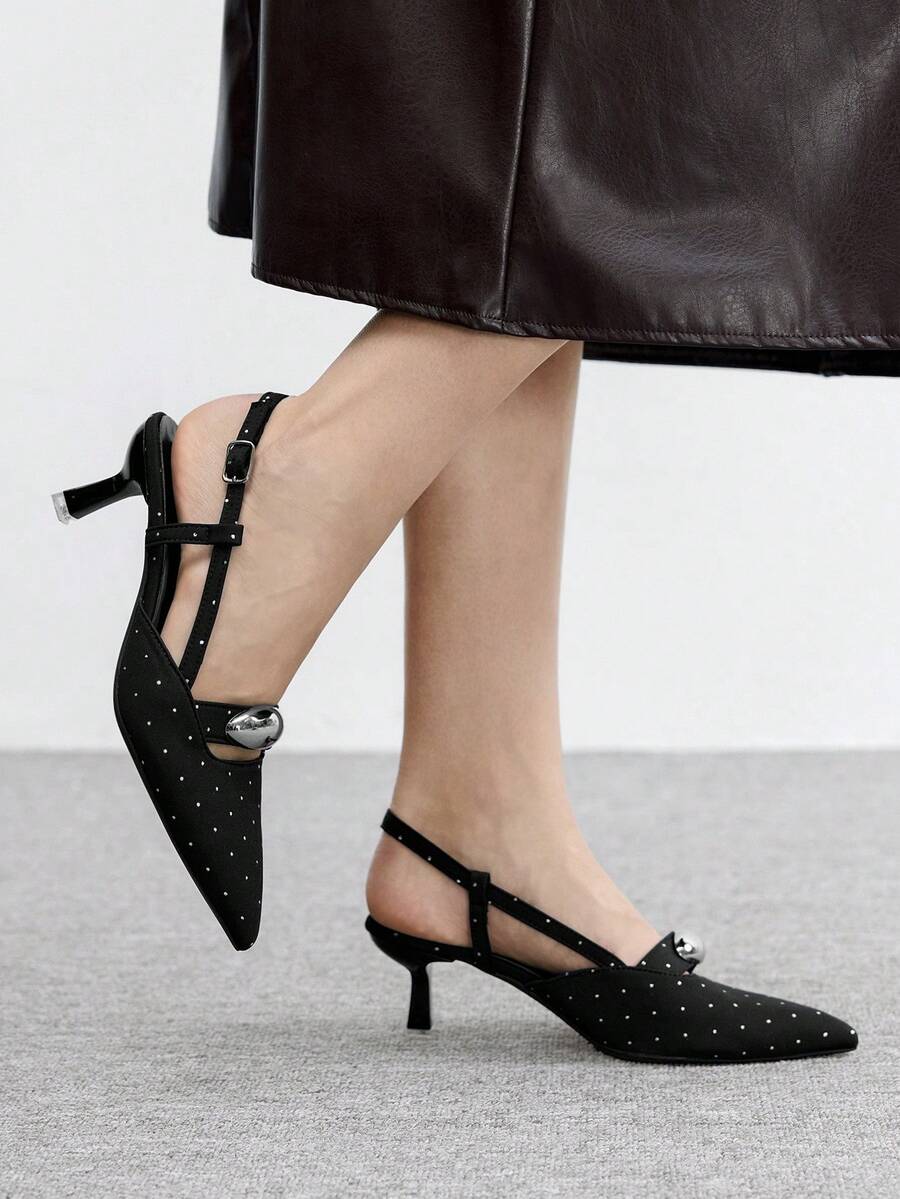 Women's Burgundy Bow High Heel Pumps