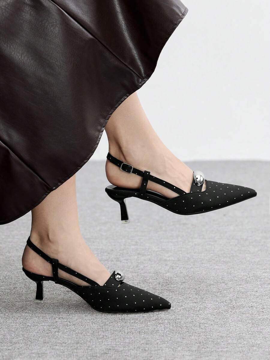 Women's Burgundy Bow High Heel Pumps
