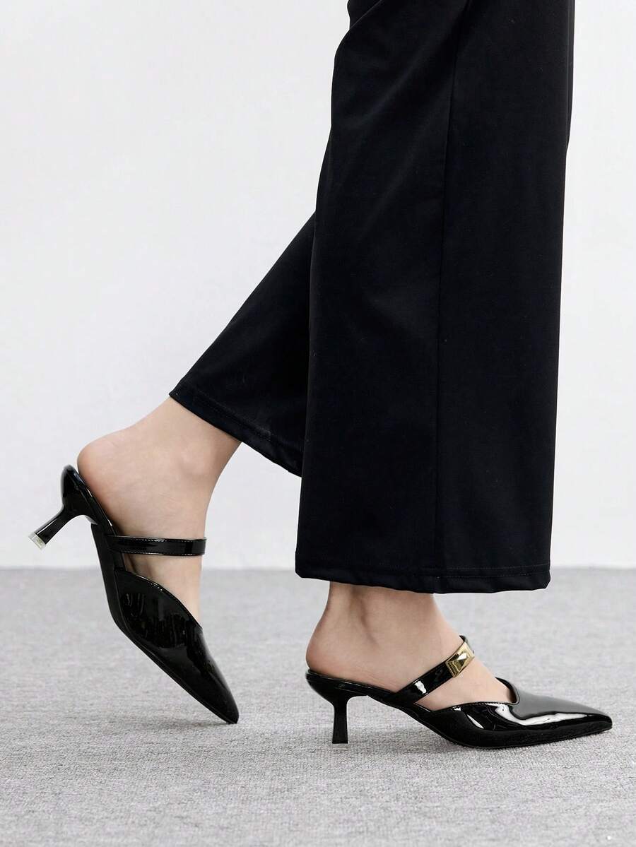Women's Burgundy Bow High Heel Pumps