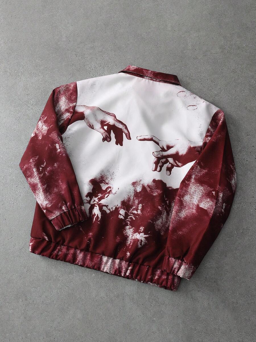 Men's Front Button Long Sleeve Pocket Minimalist Rave Jacket