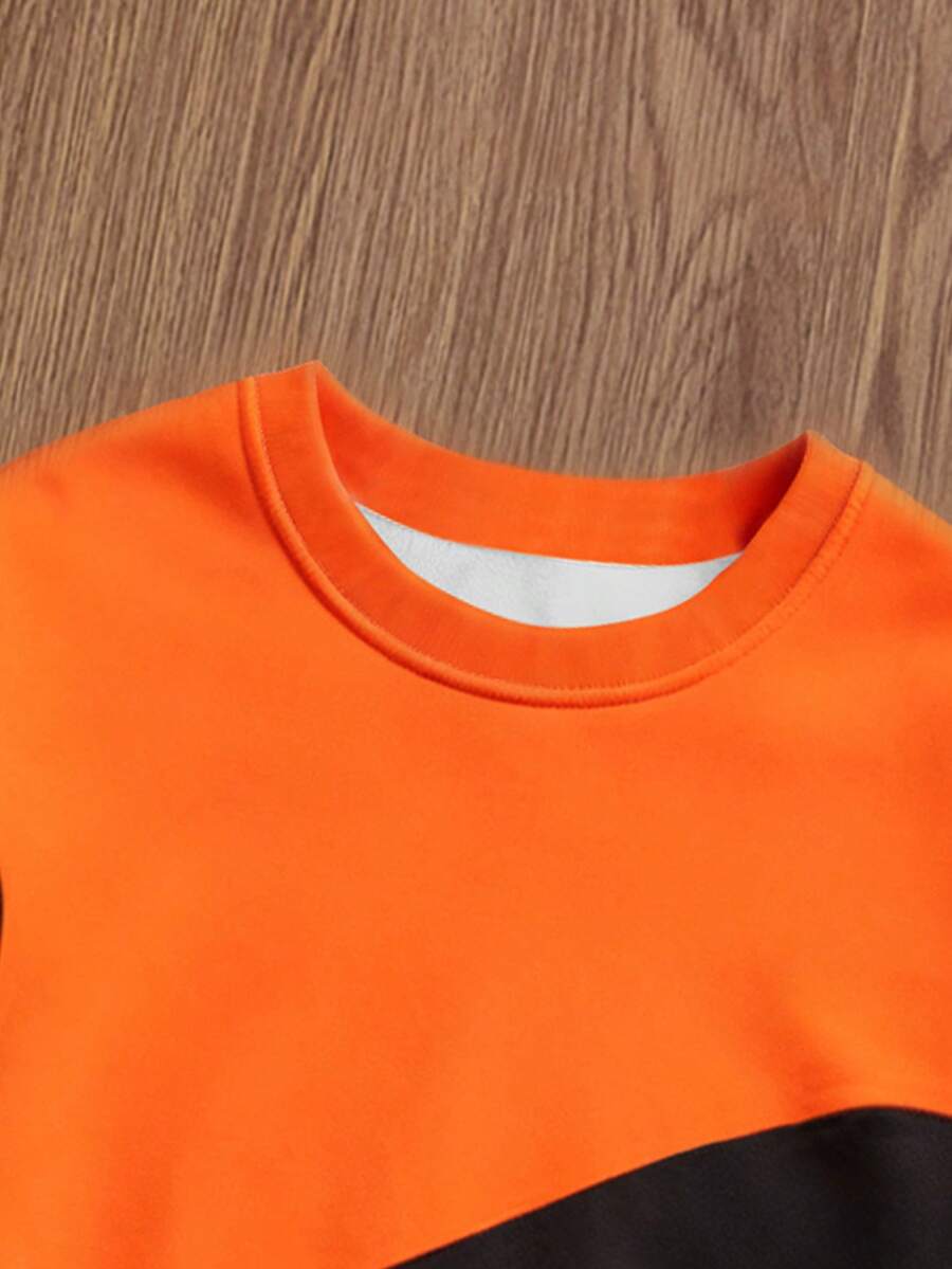 Men's Casual Colorblock Pullover Sweatshirt