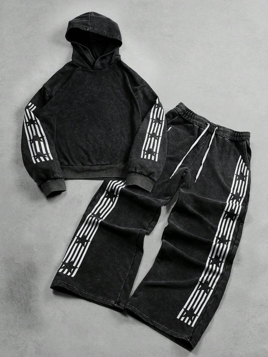 Star Stripe Sweatshirt And Pants Set