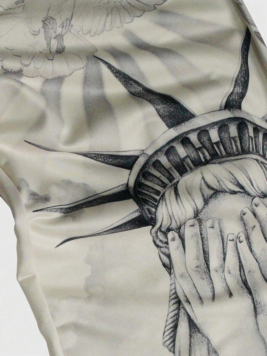 Men's Religious Character Wide-Leg Sweatpants