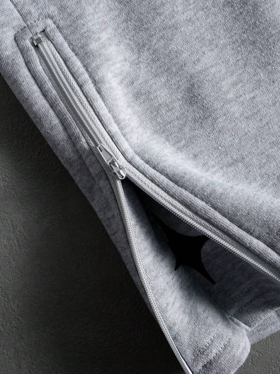 Embroidered Hoodie Wide Leg Sweatpants Set