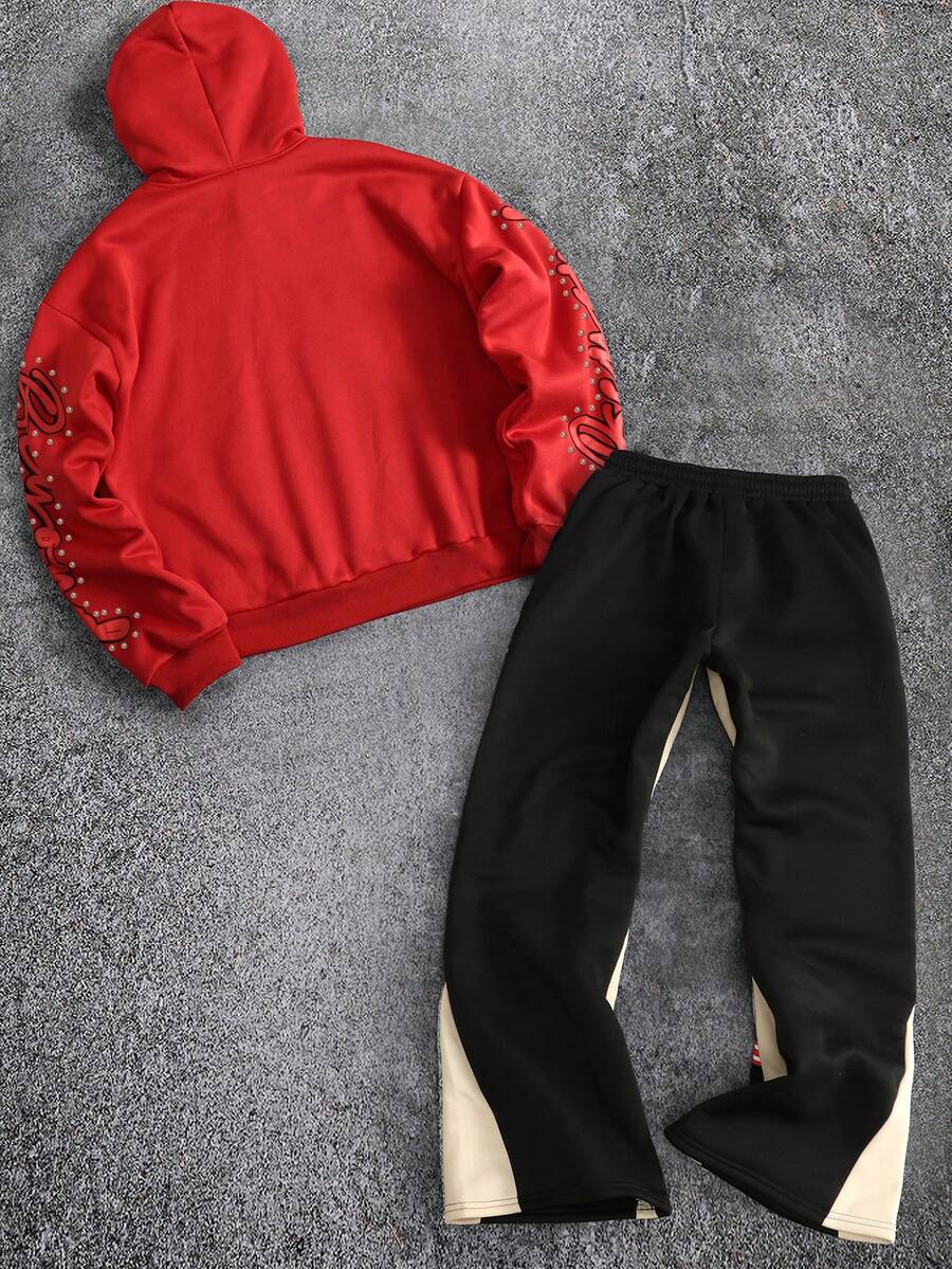 Eye Print Hoodie And Sweatpants Set