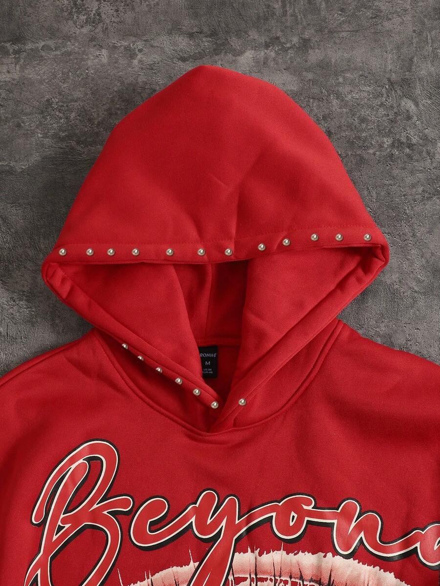 Eye Print Hoodie And Sweatpants Set