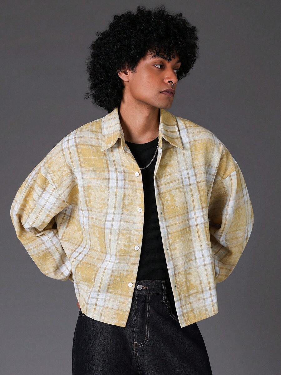 Men's Casual Long Sleeve Printed Shirt