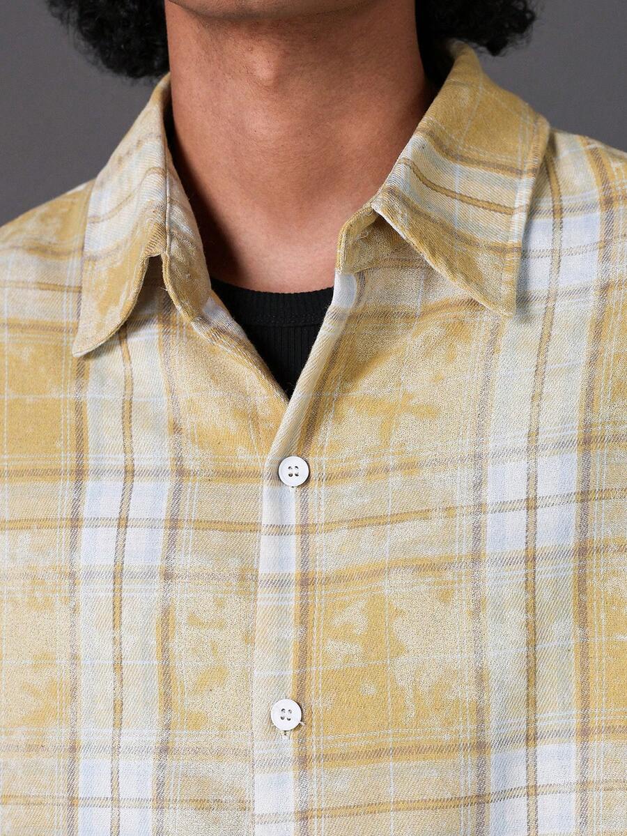 Men's Casual Long Sleeve Printed Shirt