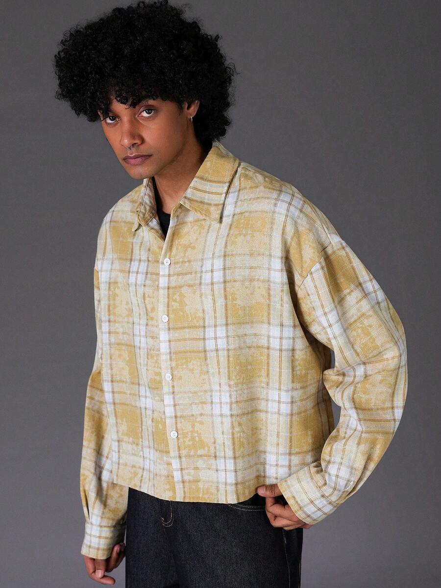 Men's Casual Long Sleeve Printed Shirt