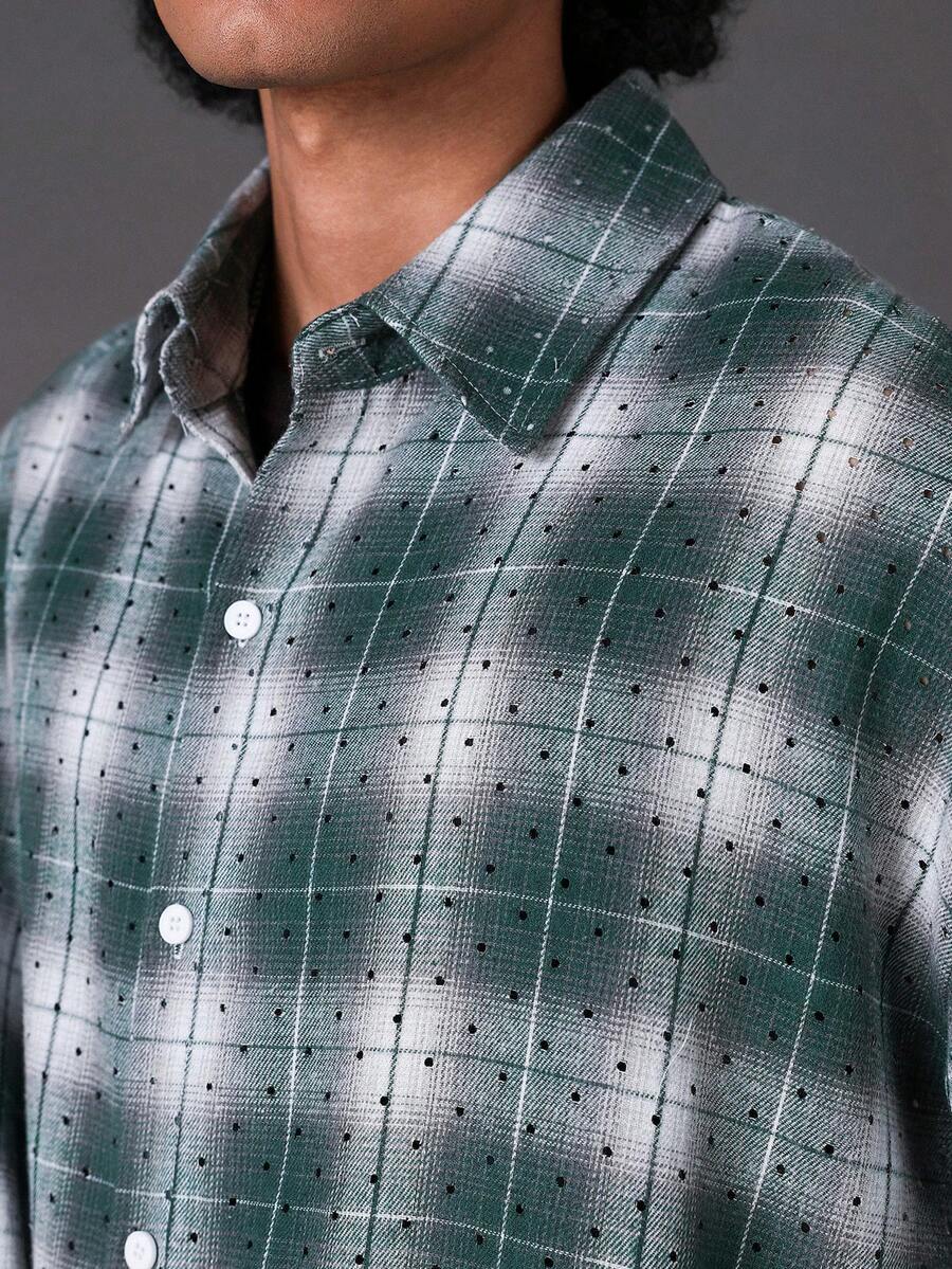 Men's Casual Long Sleeve Printed Shirt