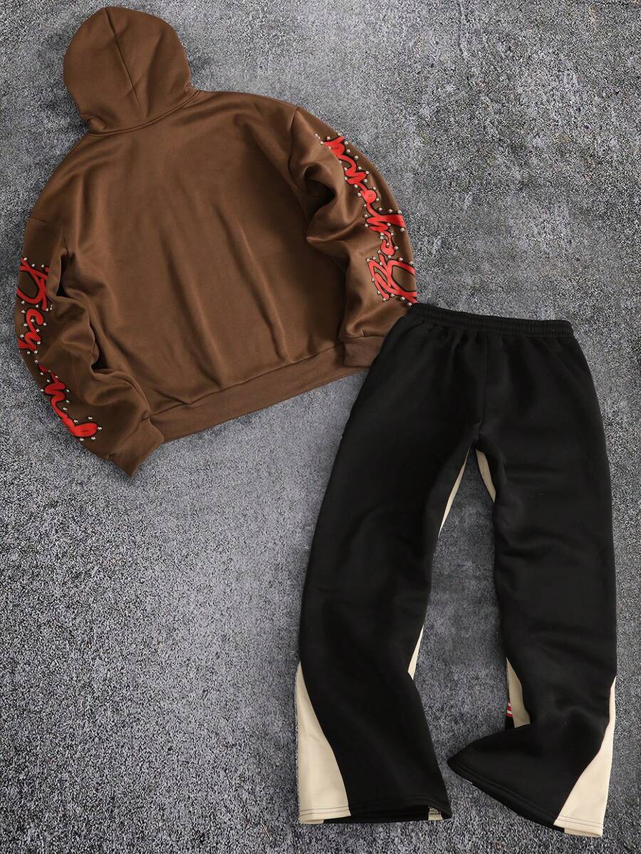 Eye Print Hoodie And Sweatpants Set