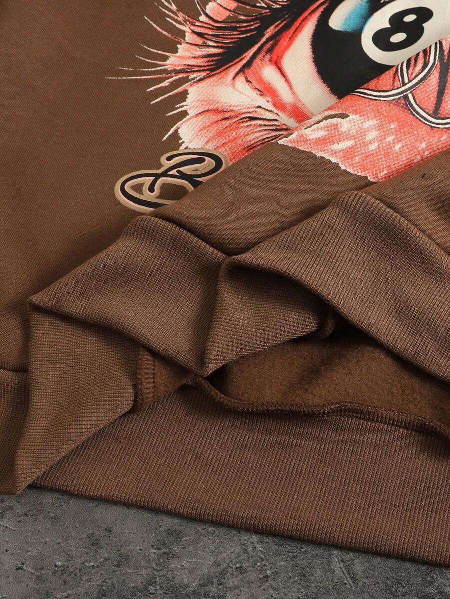 Eye Print Hoodie And Sweatpants Set