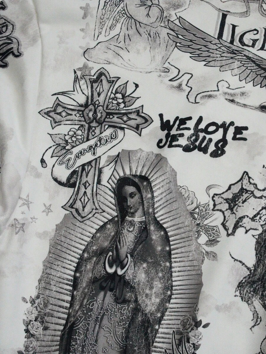 Men's Graphic Print Pullover Hoodie