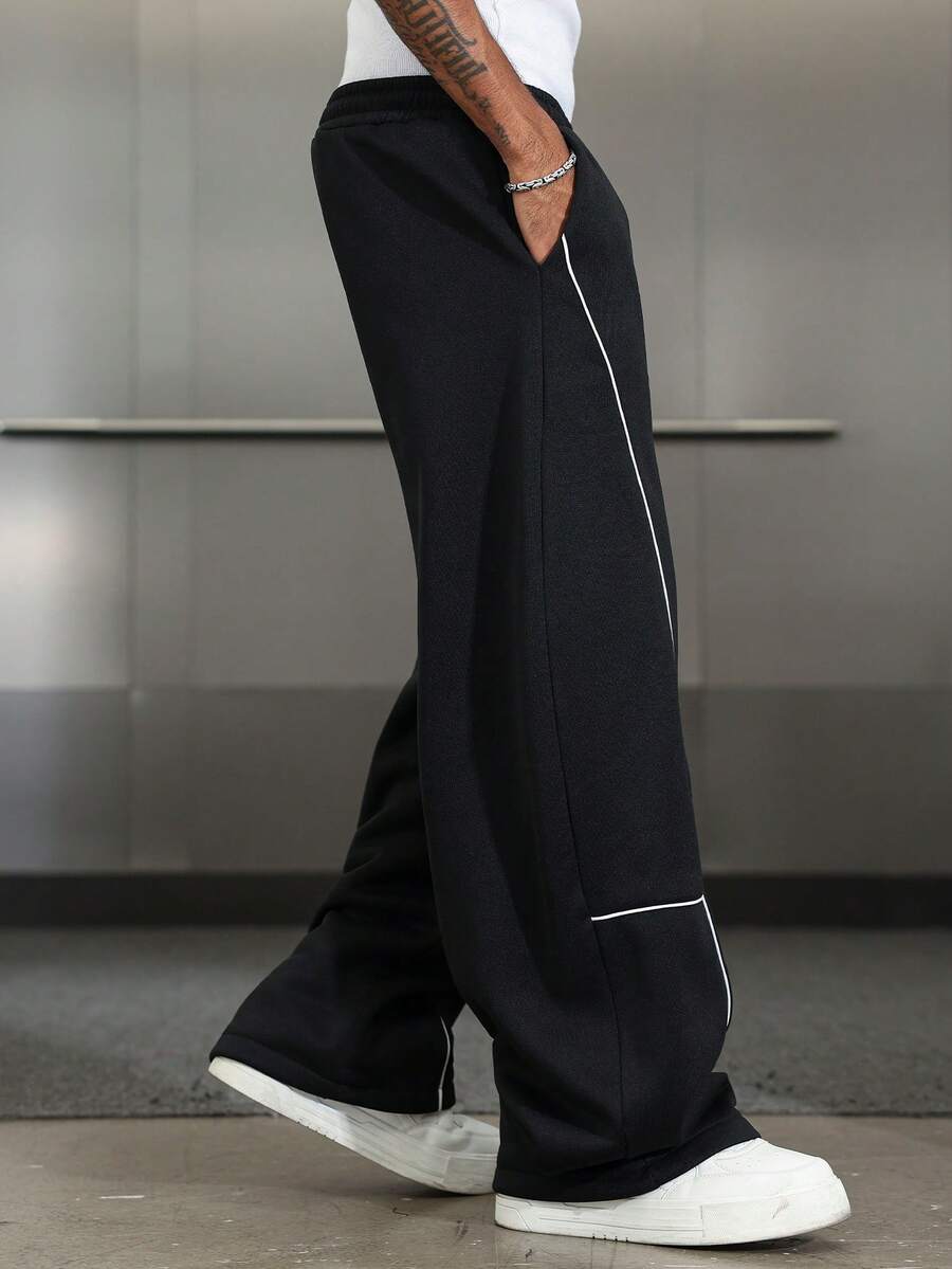 Men's Elastic Waist Strap-Divider Casual Sweatpants