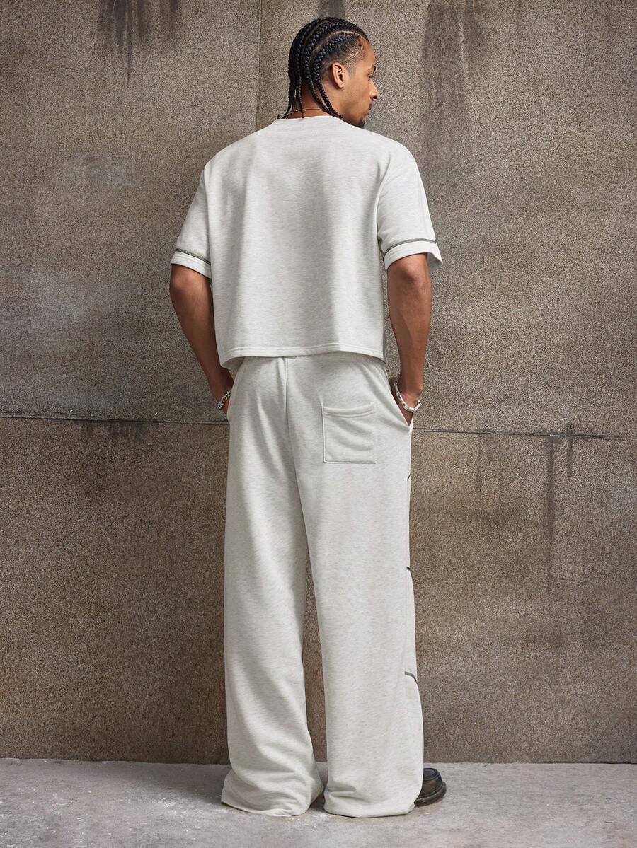 Leopard Patchwork T-Shirt And Pants Set