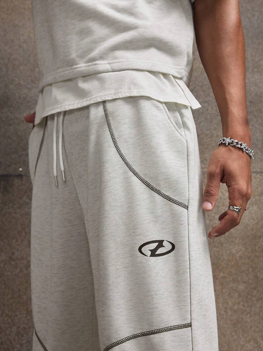 Leopard Patchwork T-Shirt And Pants Set