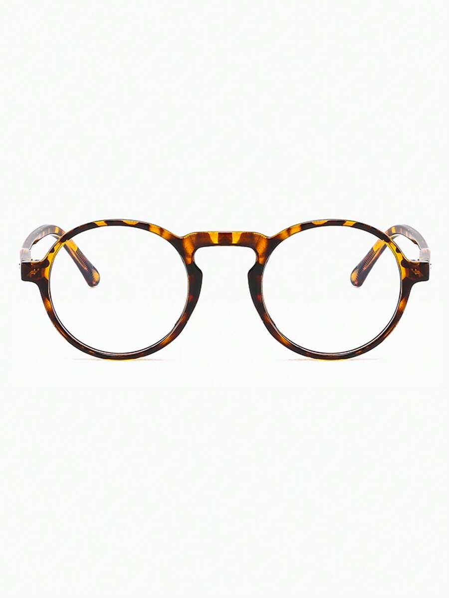 Men's Leopard Print Retro Glasses