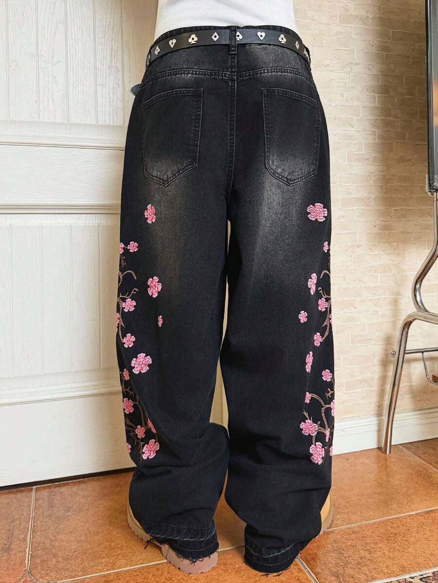 Side Pocket Wide Leg Denim Overalls