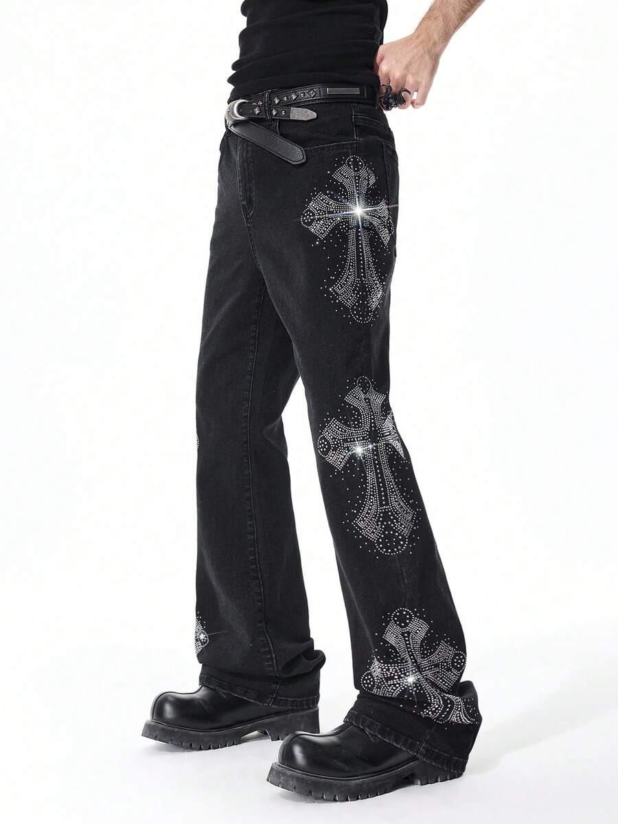 Contrast Color Pocket Denim Jeans