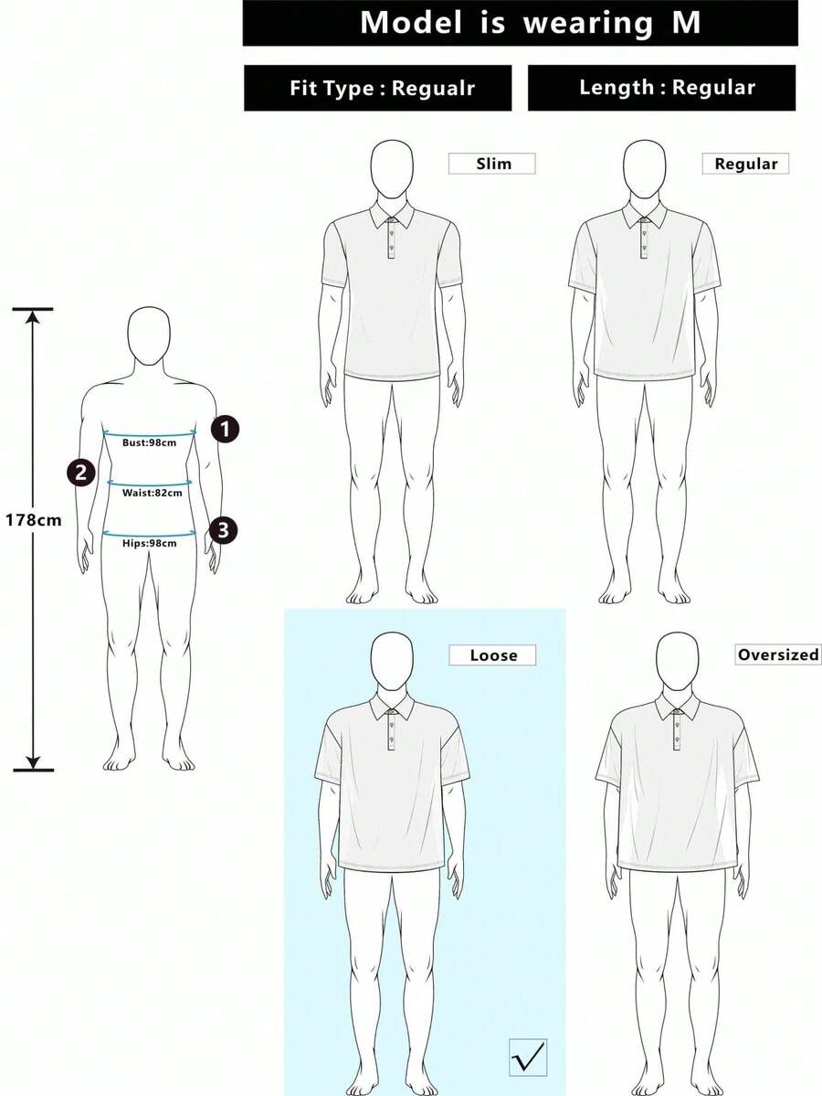 Men's Striped Long Sleeve Casual Polo Shirt
