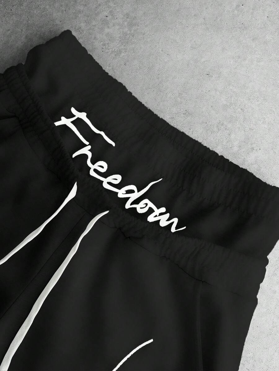Embroidered Hoodie Wide Leg Sweatpants Set