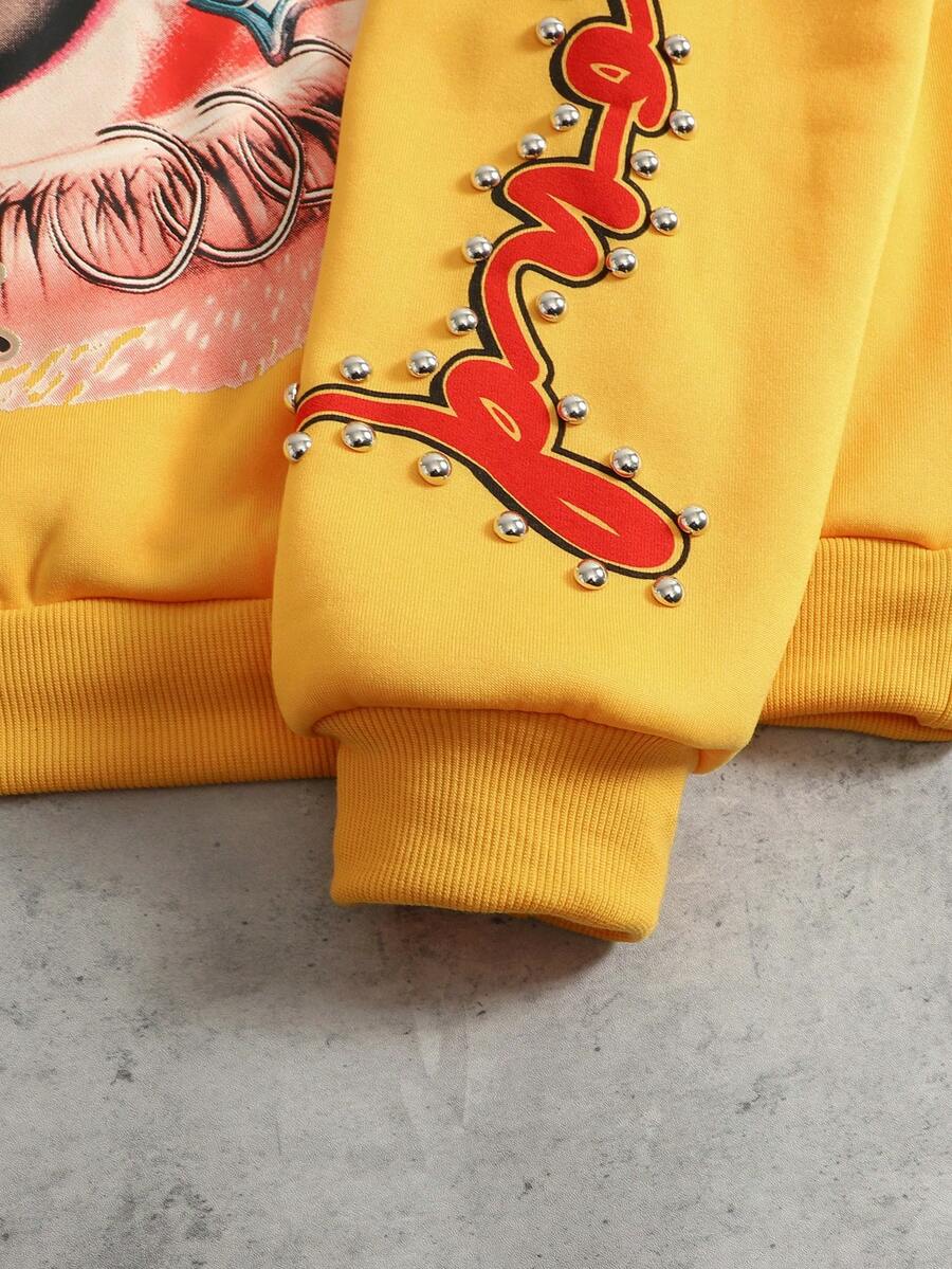 Eye Print Hoodie And Sweatpants Set