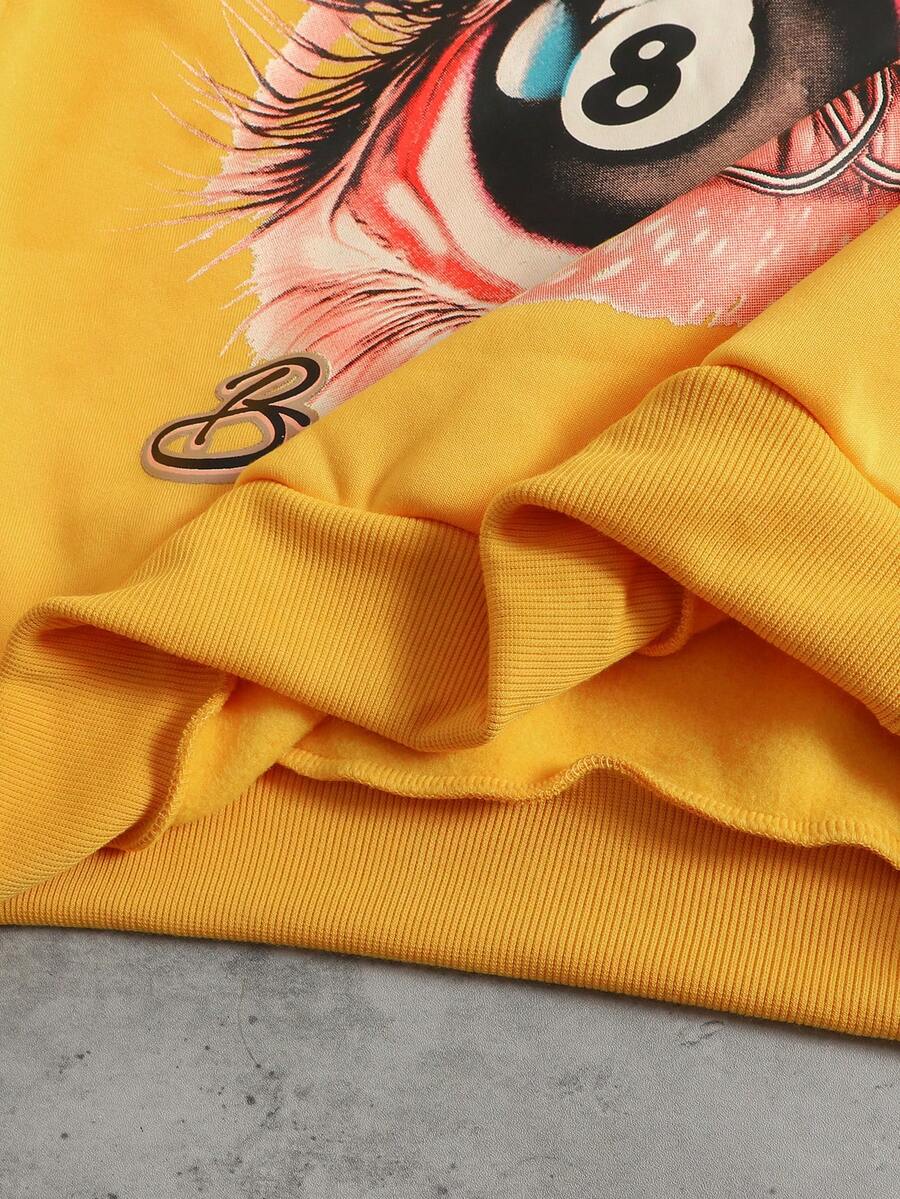 Eye Print Hoodie And Sweatpants Set