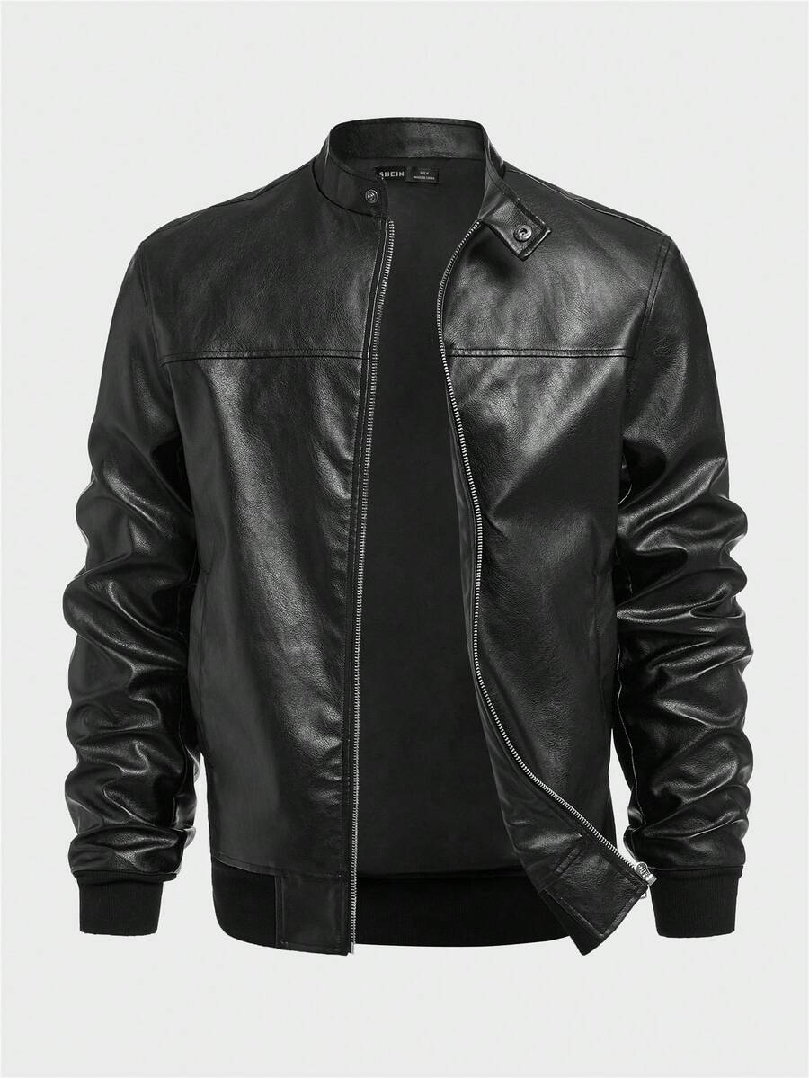 Men Woven Zip Up Jacket