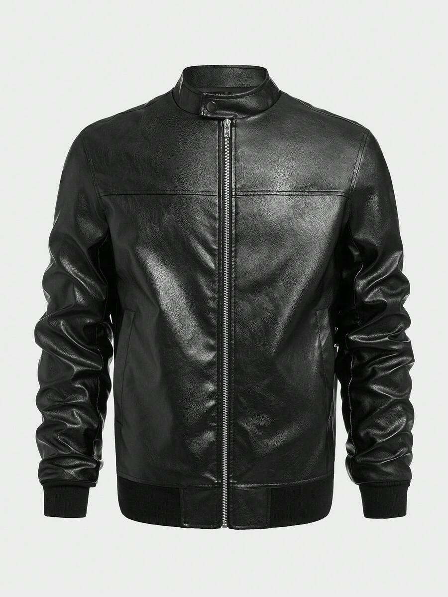 Men Woven Zip Up Jacket