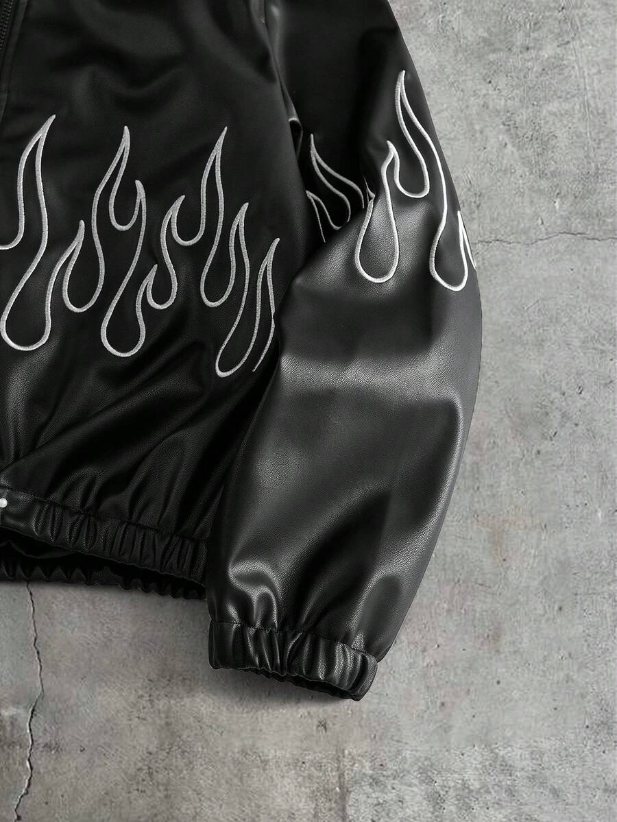Men Woven Zip Up Jacket